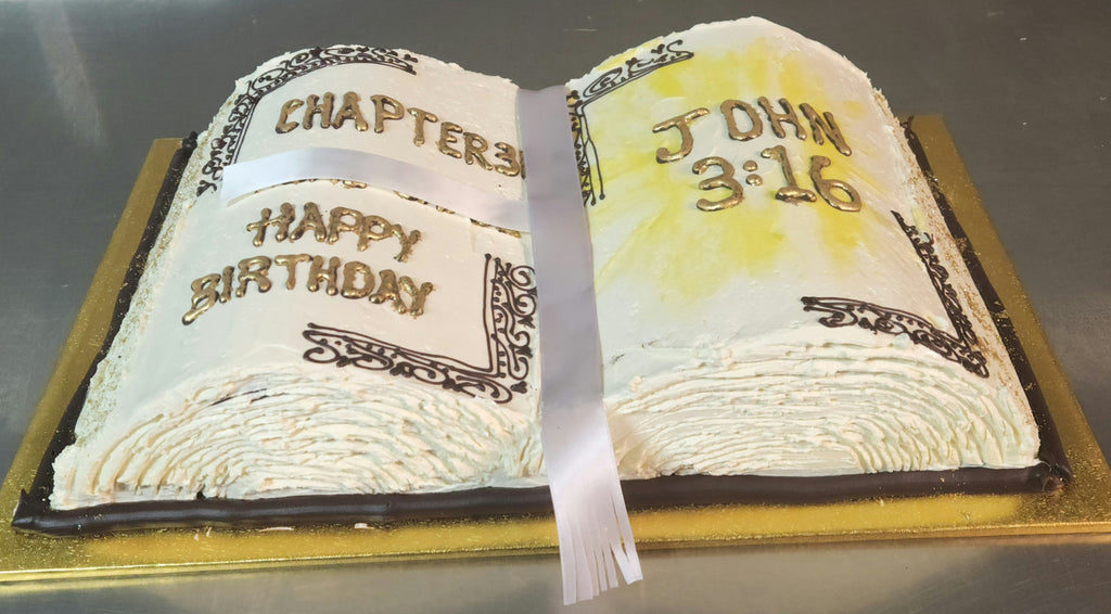 Open Book Cake